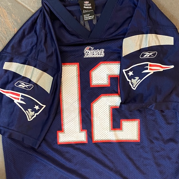 Reebok Navy Blue Brady Patriots Jersey - Picture 7 of 7